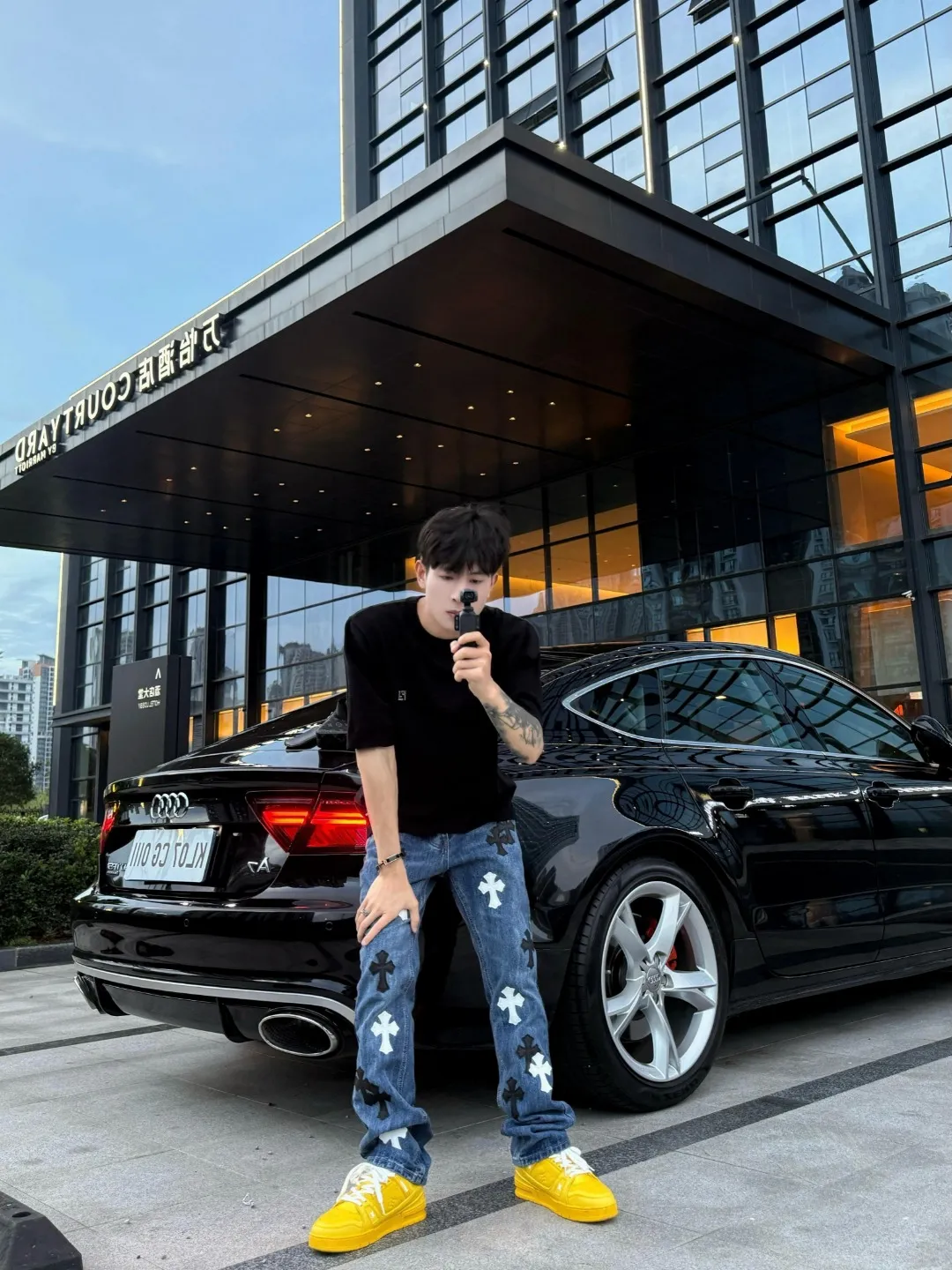 🔘『 』 🔘 𝐂𝐡𝐫𝐨𝐦𝐞 𝐇𝐞𝐚𝐫𝐭 26SS Classic Black White